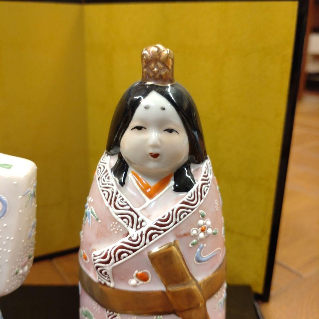 九谷焼　陶器製雛人形 ひな祭り用