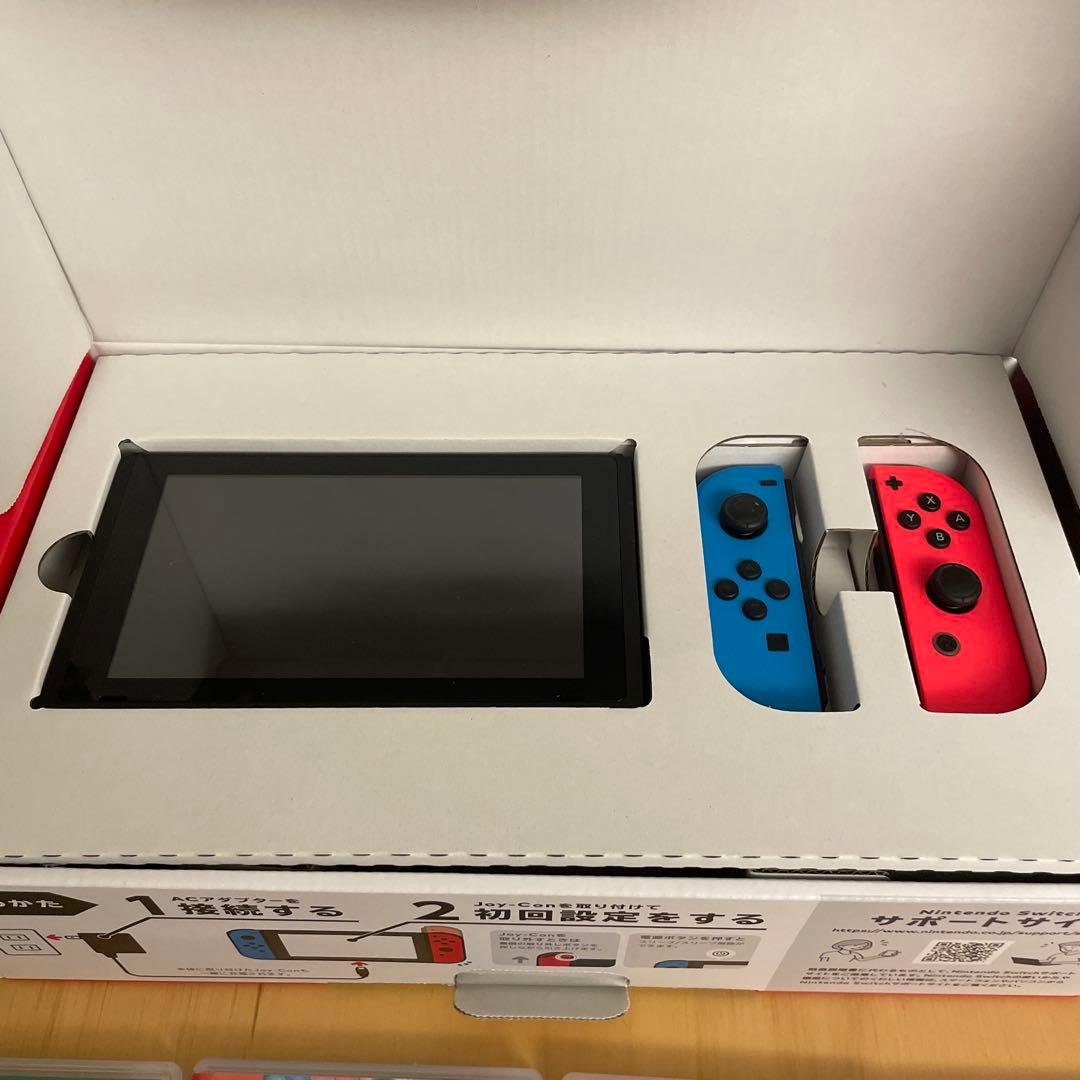 Nintendo Switch 本体 青/オレンジとソフトセット