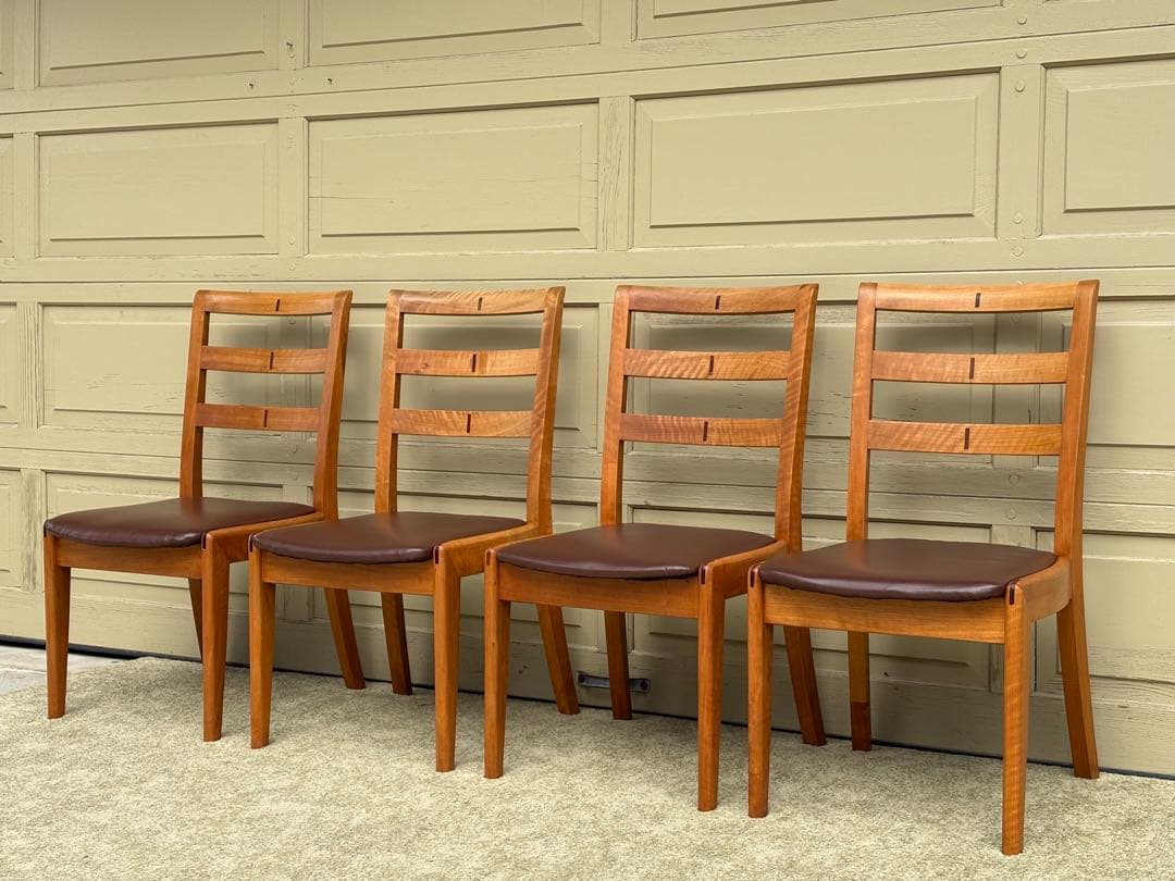 BOSCO ボスコ ダイニングチェア 4脚セット 朝日木材加工 無垢材