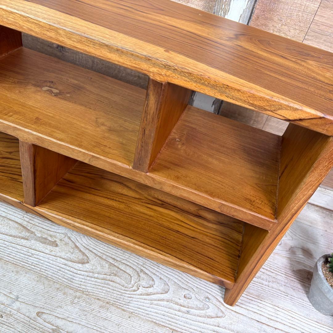オールドチーク天然無垢材ナチュラルウッドテレビ台サイドボード飾り棚テーブル木製