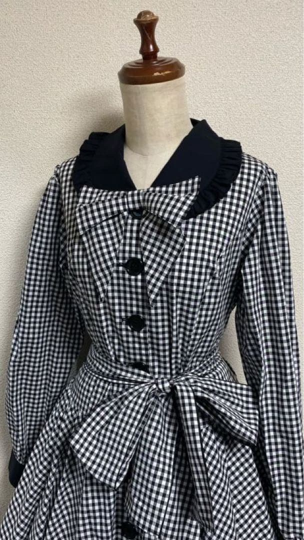 【タイムセール】フィジカルドロップ ロングスリーブレトロワンピース