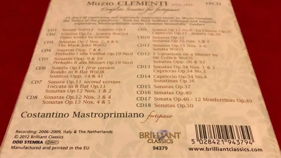 クラシック CLEMENTI COMPLETE SONATAS FOR FORTEPIANO