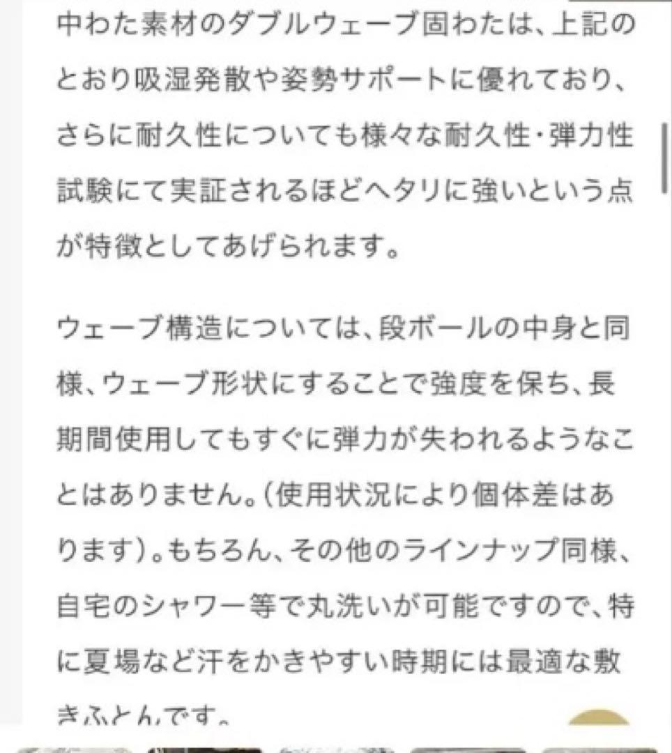 京都西川ローズラジカル 敷布団 さわやかタイプ　シングル　マットレス　ケース付