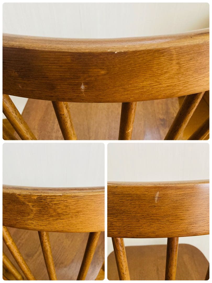 レア！一点物！ウィンザーチェア 2脚セット ダイニングチェア コムバックチェア