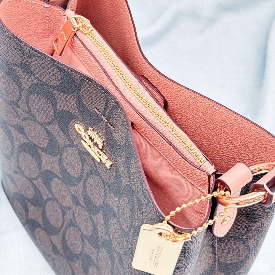 美品✨COACH コーチ シグネチャー 2WAYハンドバッグ