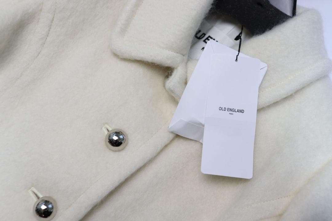 定価約20万円 新品 OLD ENGLAND モヘア混 ウールコート レディース