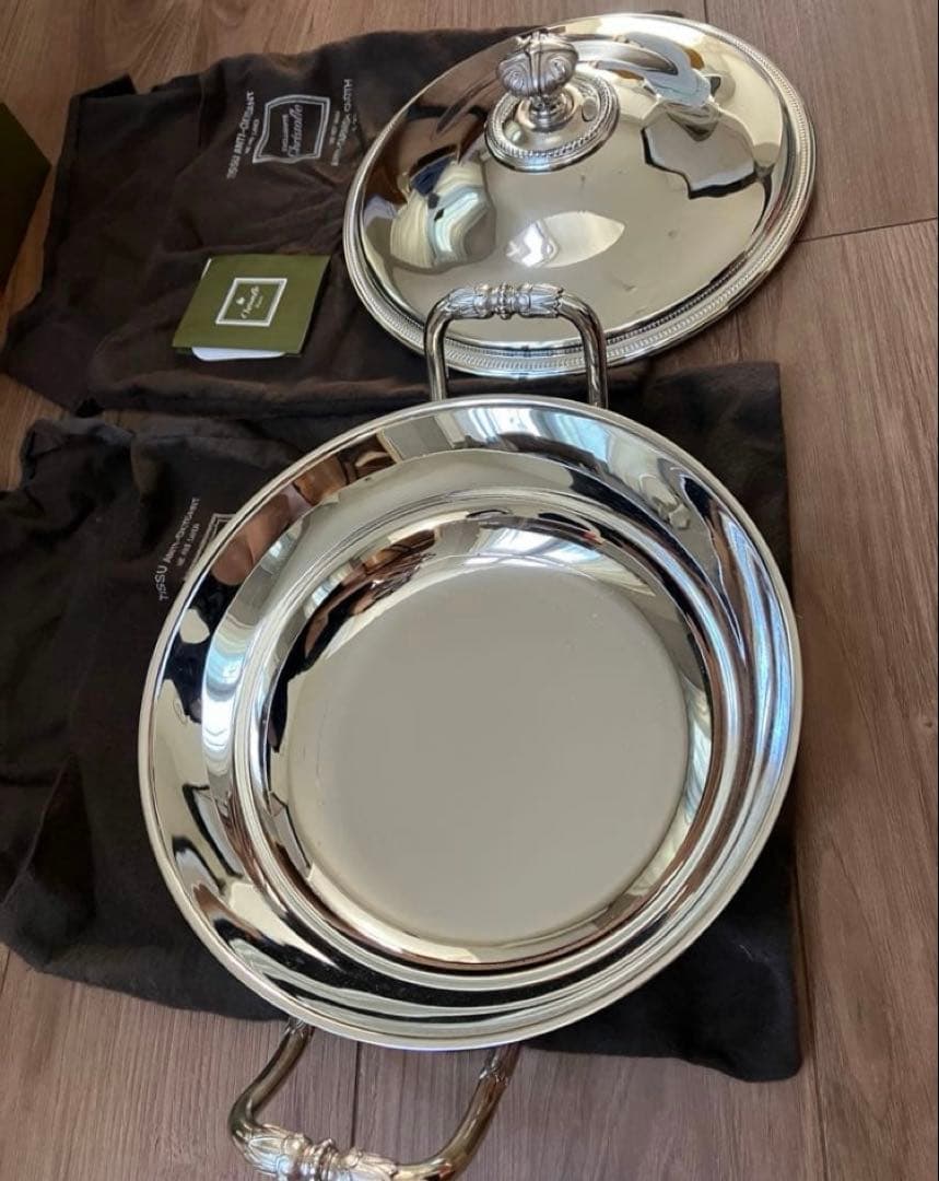 美品 新品★証明書付Christfle クリストフル 銀食器 チュリーン スープ