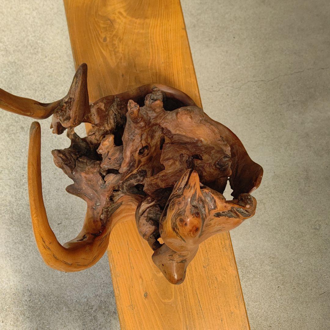 （未使用品）樹種不明　置物　インテリア　木　材木