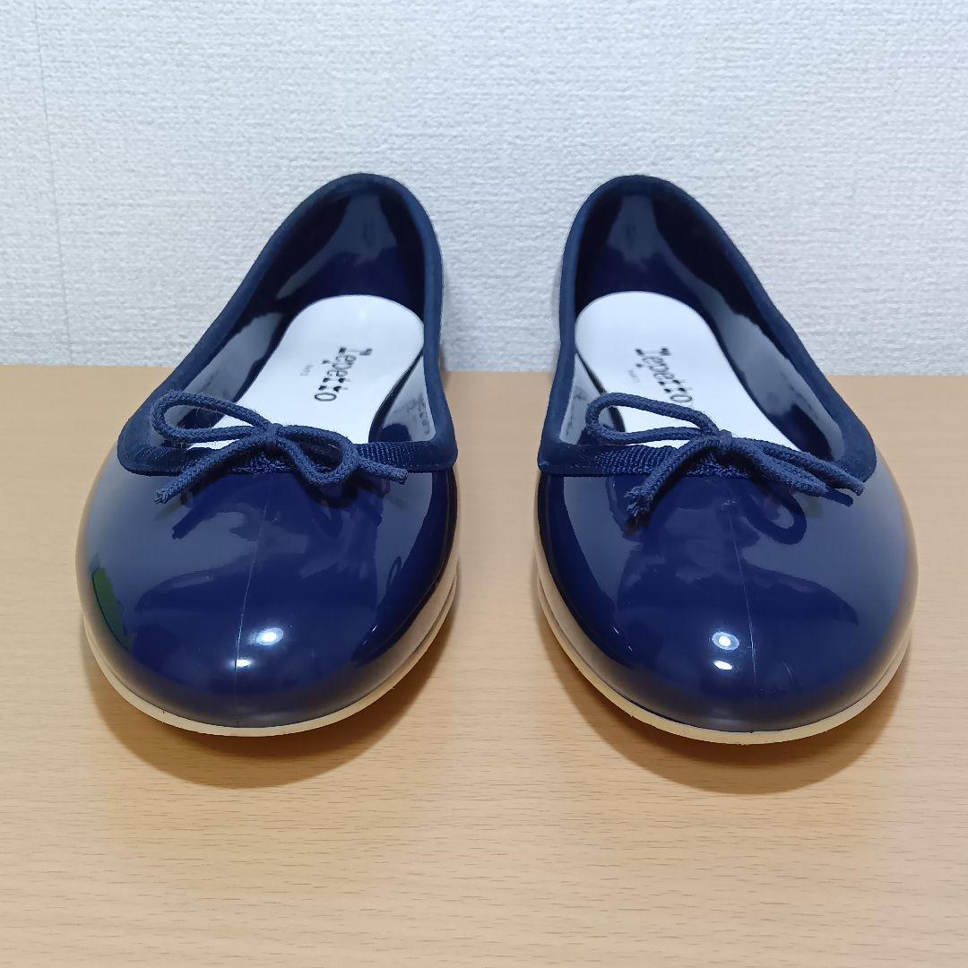 レペット フラットシューズ バレエ レイン サンドリオン ラバー 濃紺 40