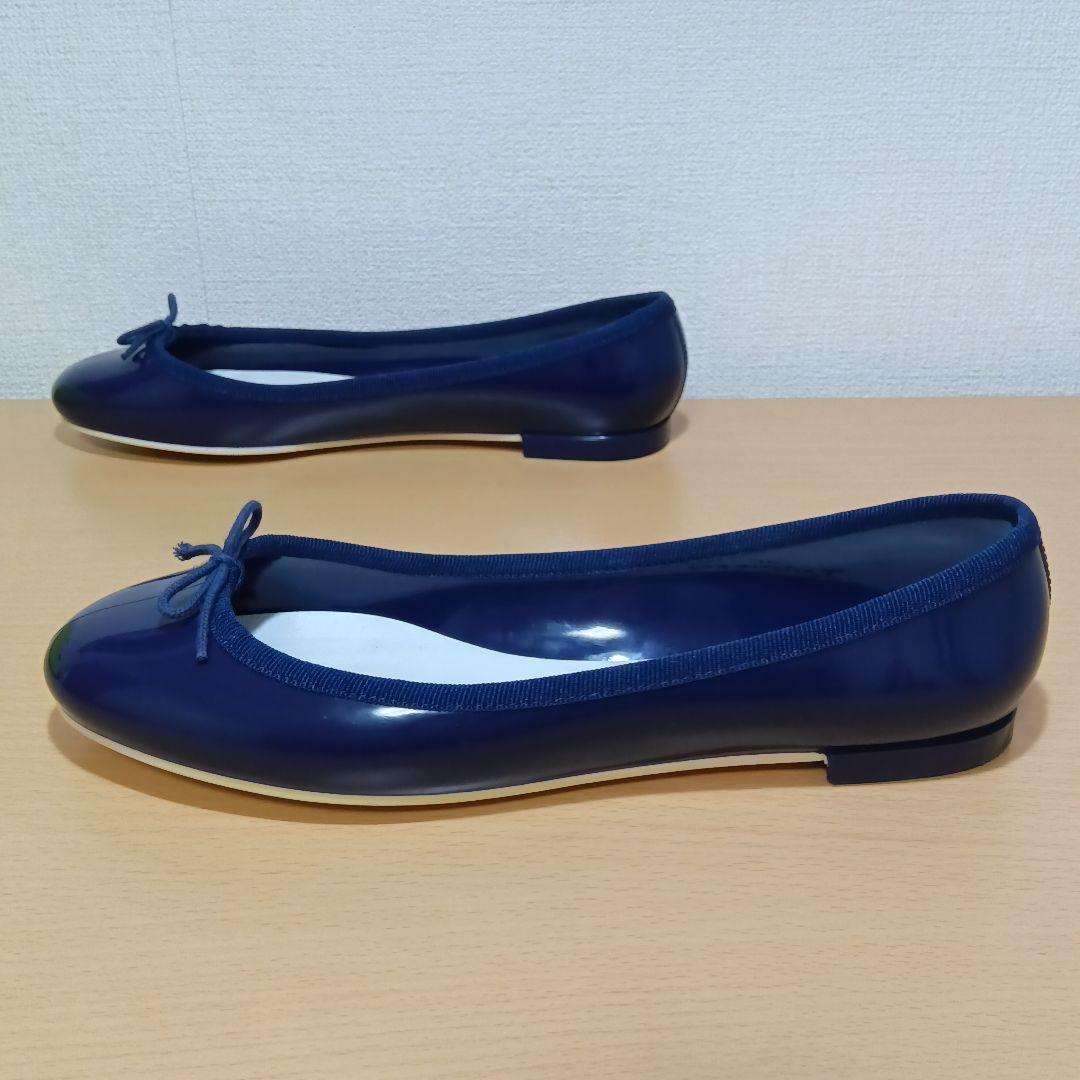 レペット フラットシューズ バレエ レイン サンドリオン ラバー 濃紺 40