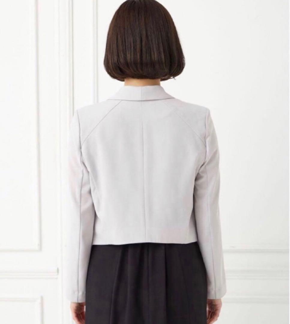 【人気】エメ　ショールカラージャケット　フォーマル　テーラード　長袖グレージュL