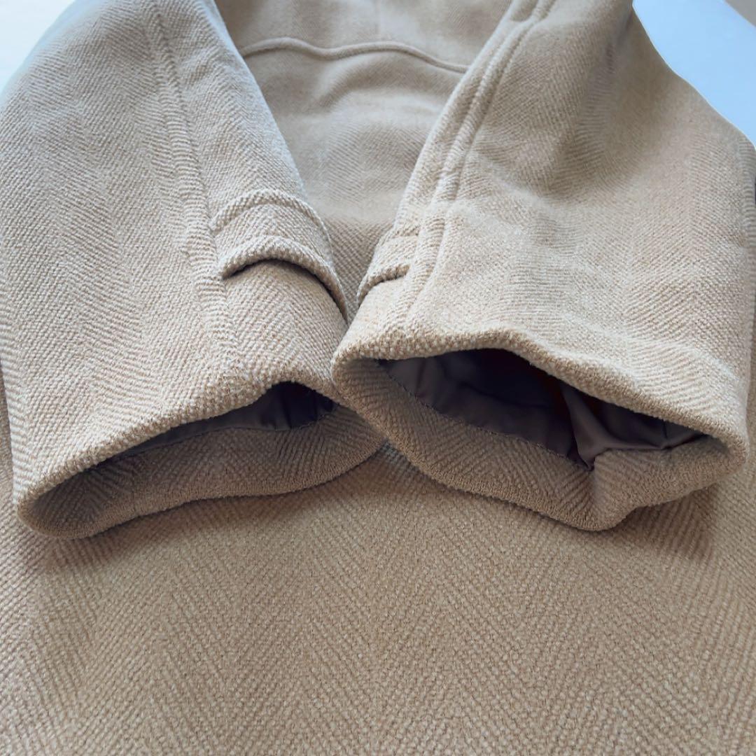 美品NEW YORKER ムーアブルックダッフルコートSサイズ キャメル ウール