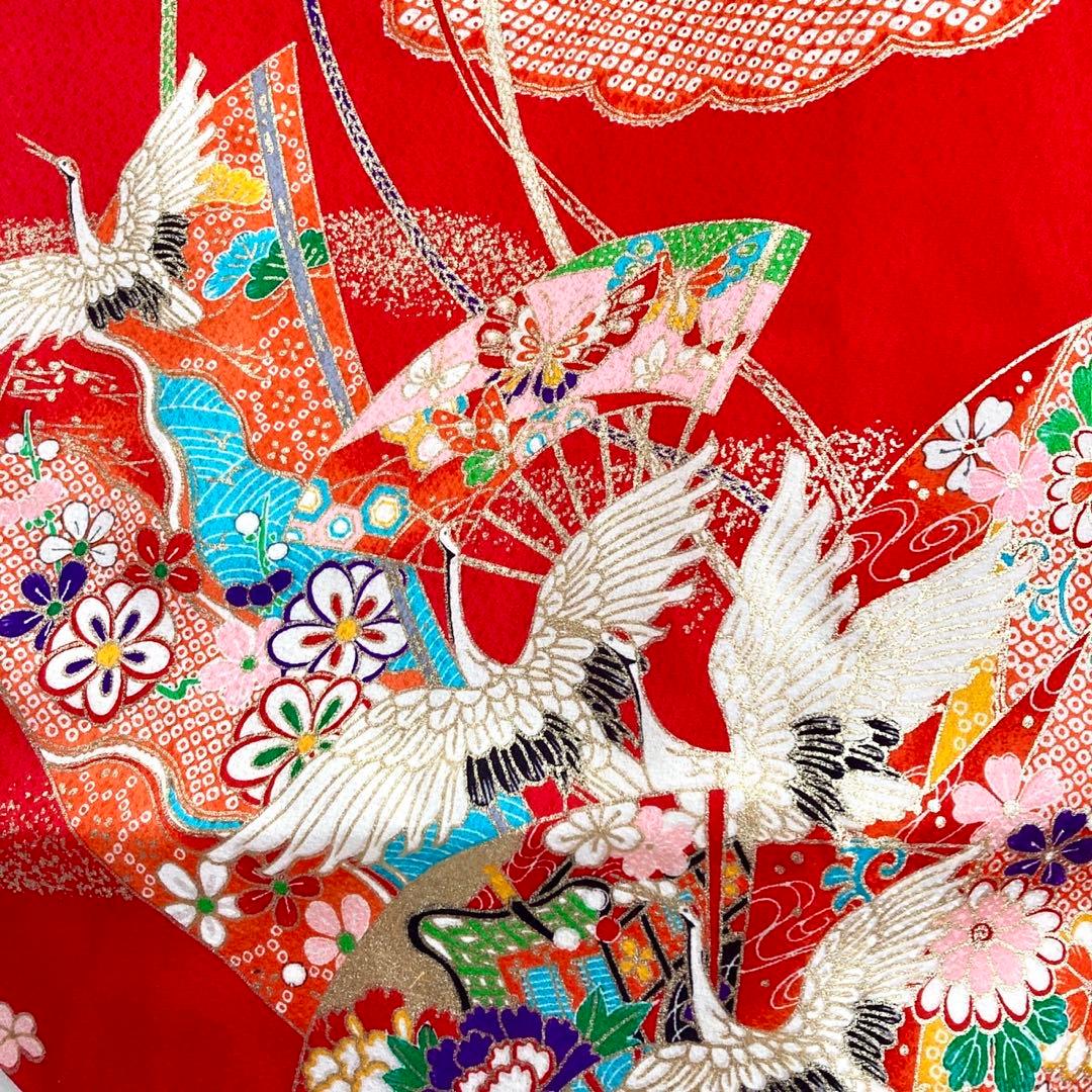 現代 7歳 女の子 子供着物 七五三 現代着物 NO2