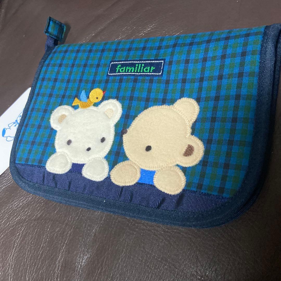 familiar 母子手帳入れ チェック柄