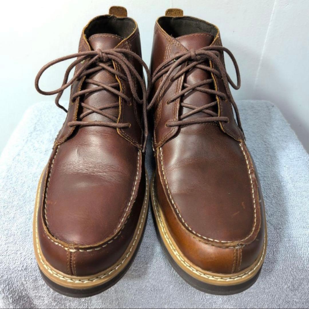 Timberland ダークブラウン レザー チャッカブーツ A2C53