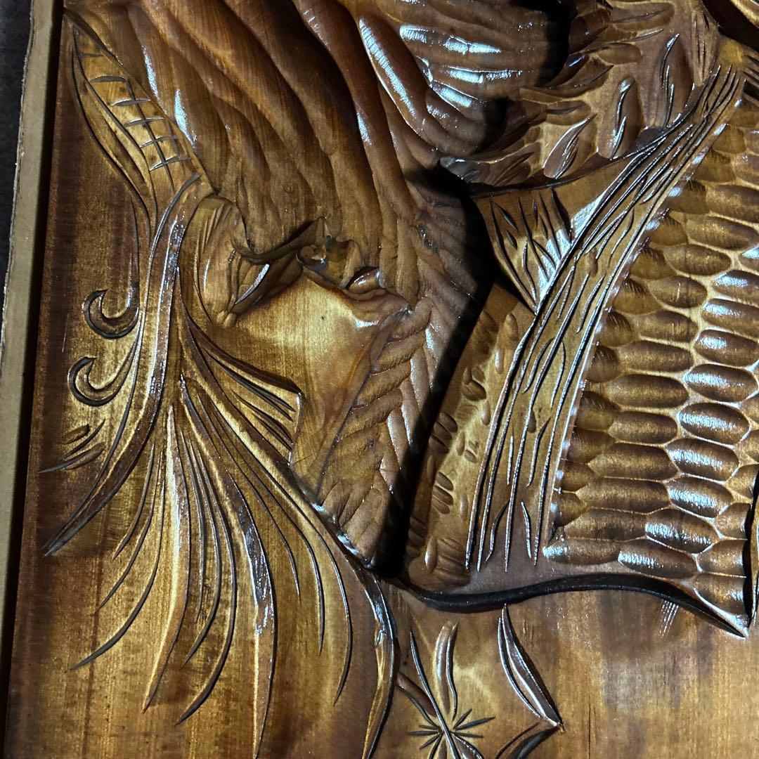 北海道お土産　手彫り木製彫刻 アイヌ木彫り　訳あり