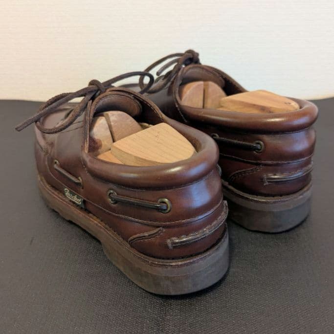 希少 Paraboot デッキシューズ デカタグ 5.5 ブラウン