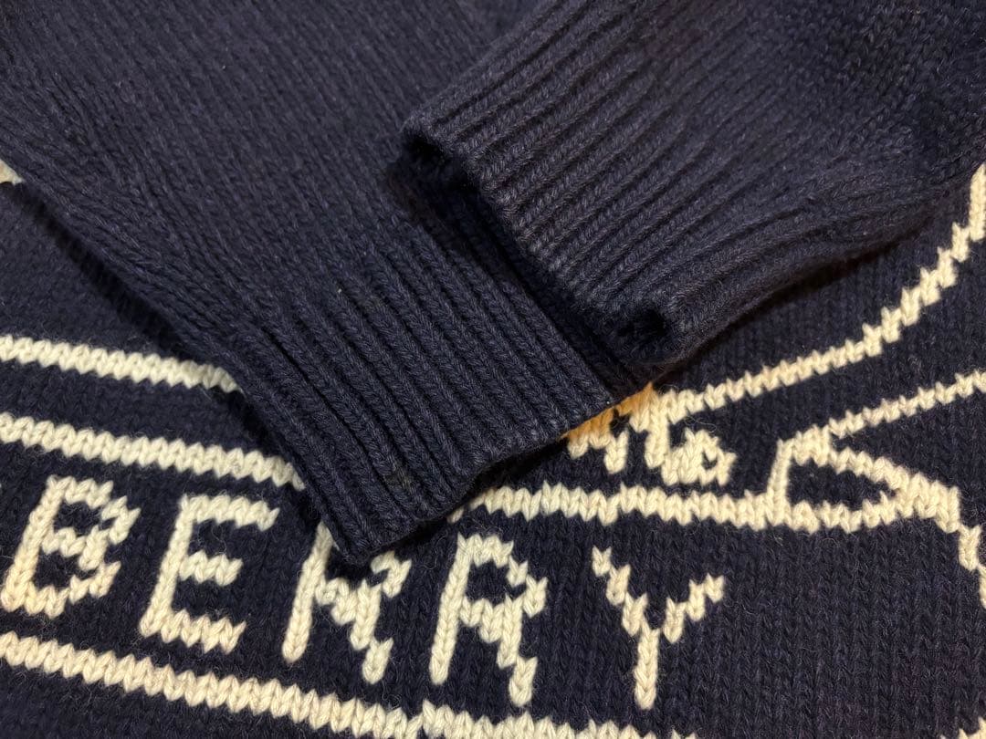 BURBERRY ネイビー ニット セーター Lサイズ