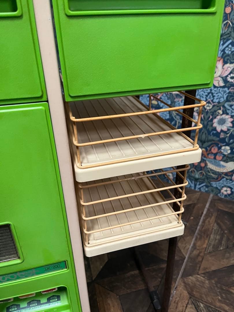 米櫃 ライスボックス インテリア 昭和レトロ 当時物 レトロポップ 緑 グリーン