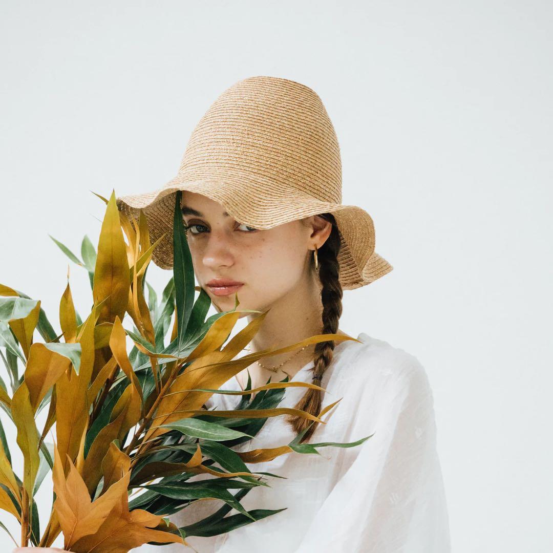 最終値下marihoja Raffia Braid Frill Tuli折畳可能