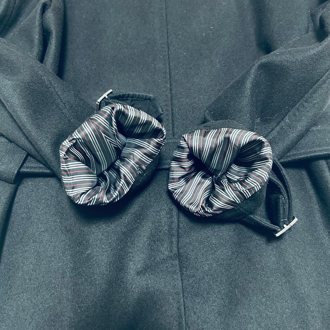 バーバリーブラックレーベル ウール　カシミヤ トレンチコート　チェック