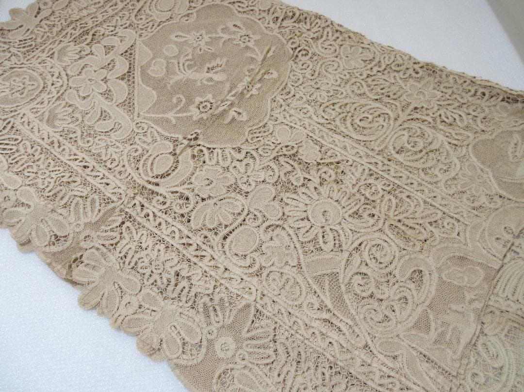 (O-41)汕頭 スワトウ テーブルクロス 刺繍 レース