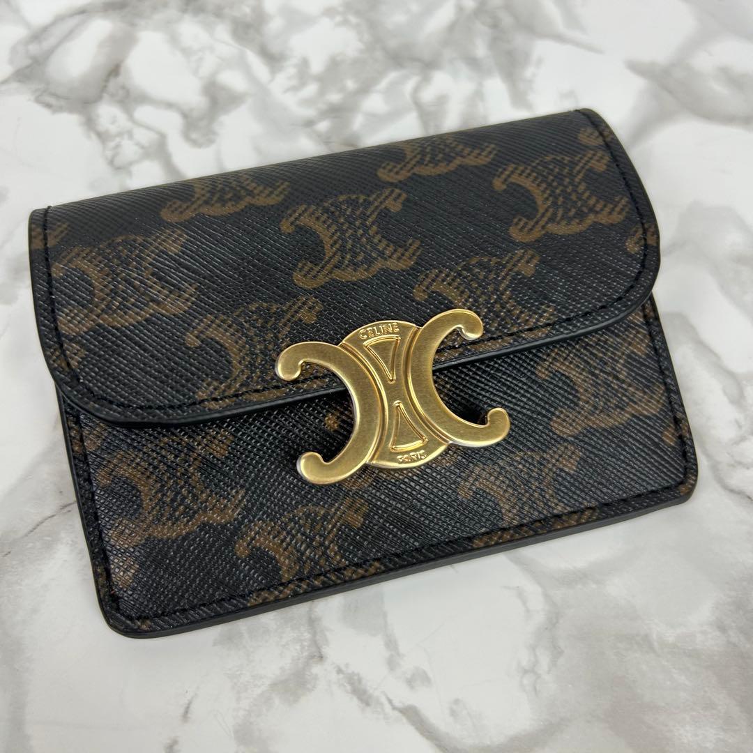 CELINE セリーヌ ミニウォレット ミニ財布 トリオンフ 新品 未使用 小銭