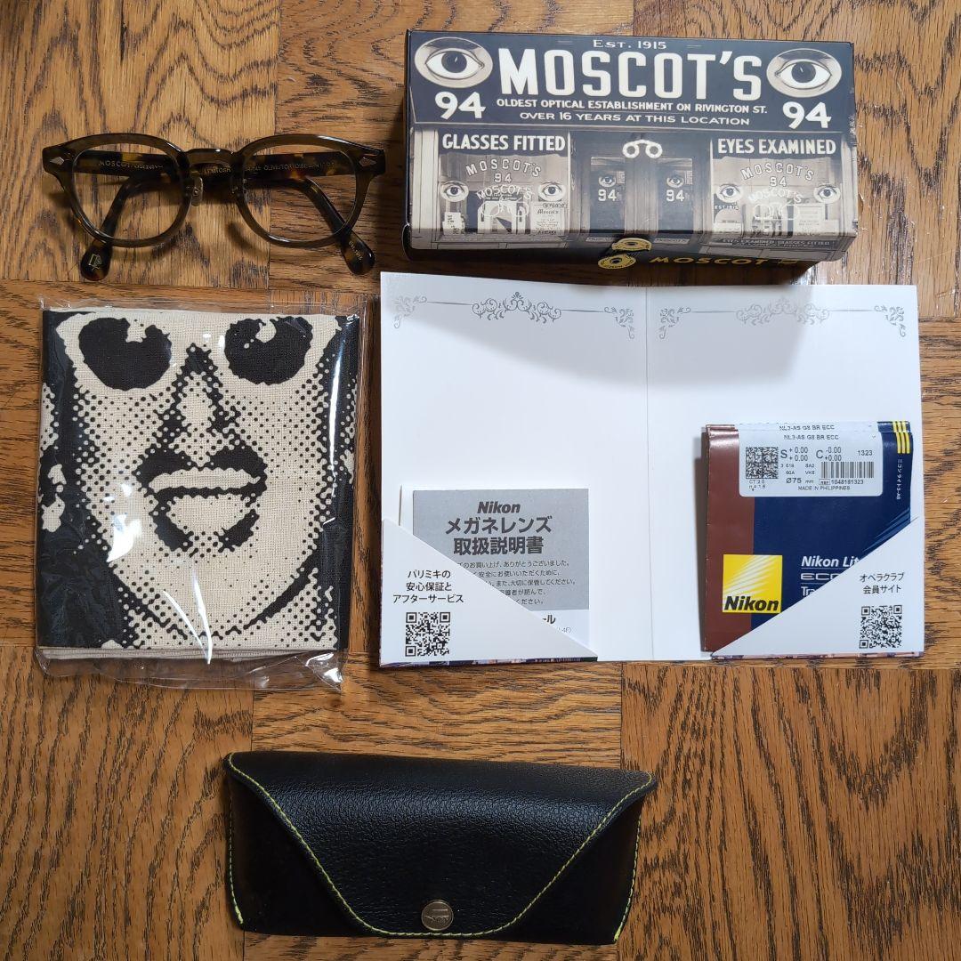 MOSCOT ジャパンリミテッド　レムトッシュオリーブグリーン ×べっ甲柄　眼鏡