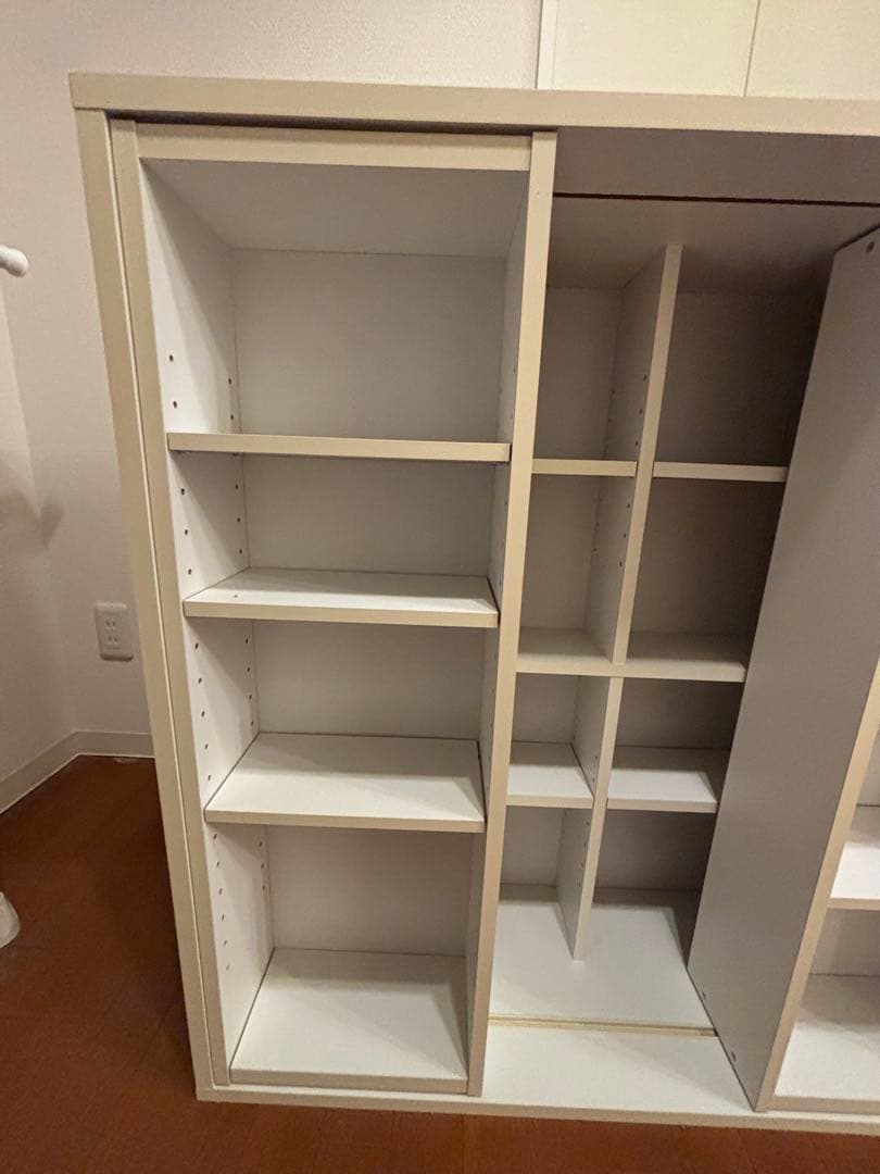 【送料と最低価格にて出品】ホワイト本棚 中型 オープンシェルフ