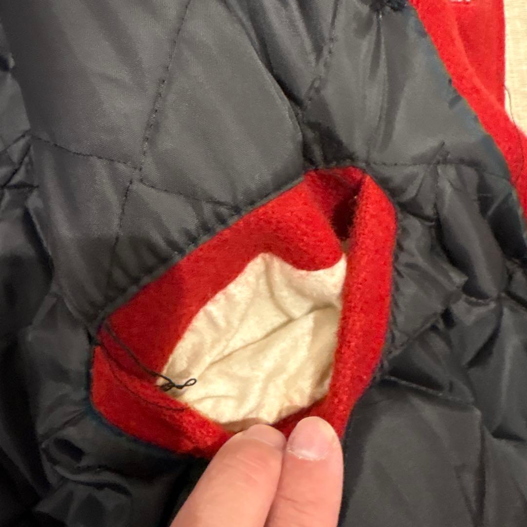 Sサイズ 90S アメカジ　ショット　メルトンピーコート 希少 赤