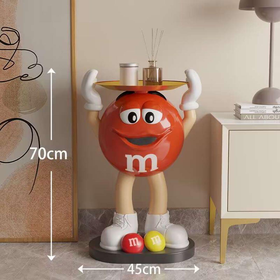 新品 特大 M&M's エムアンドエムズ サイドテーブル フィギュア