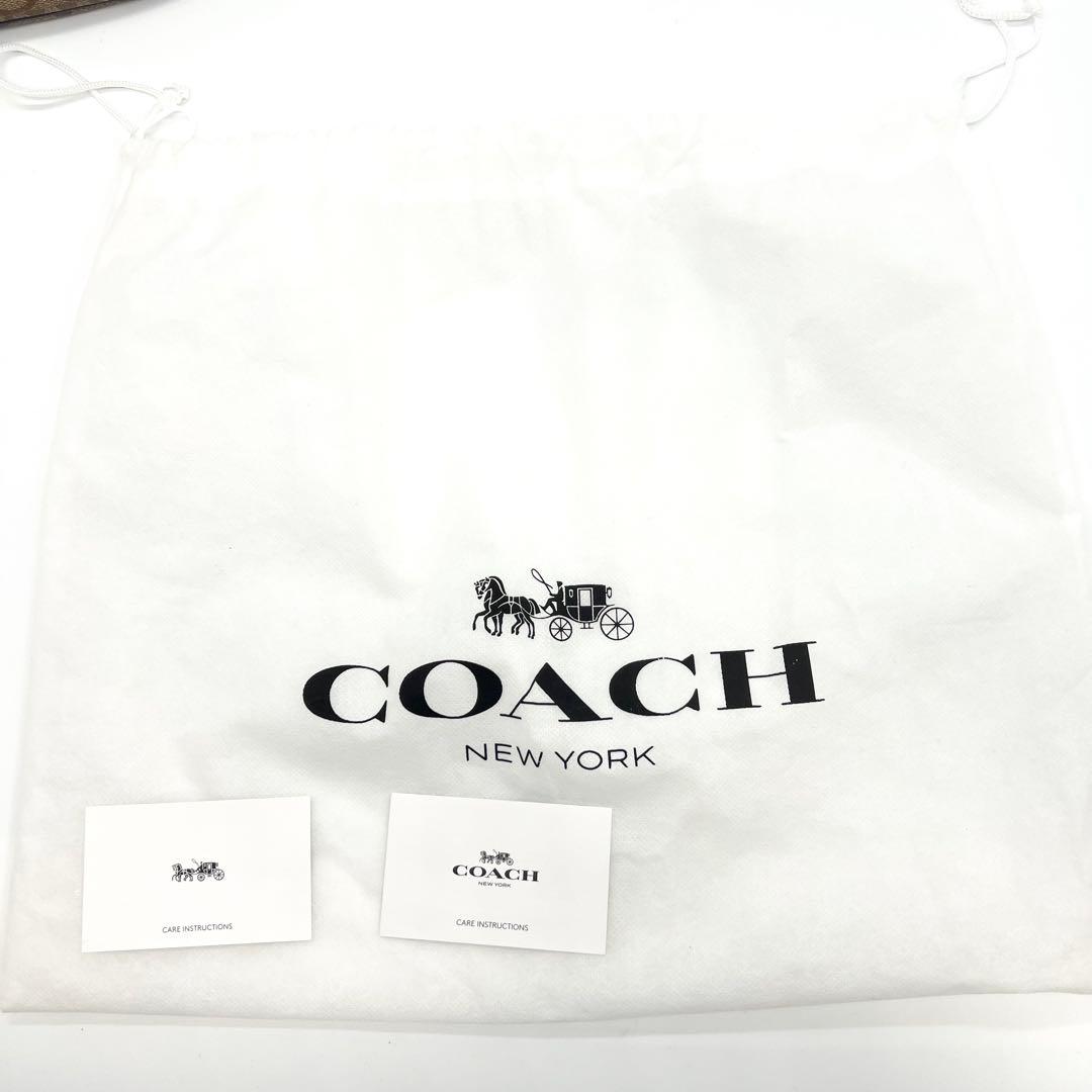 未使用級✨コーチ　ボディバッグ　ショルダー　シグネチャー　レインボー　ブラウン