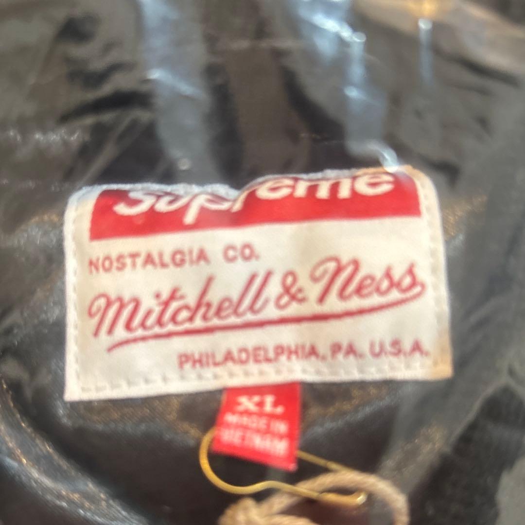 ジャケット・アウター Mitchell & Ness Satin Varsity Jacket XL