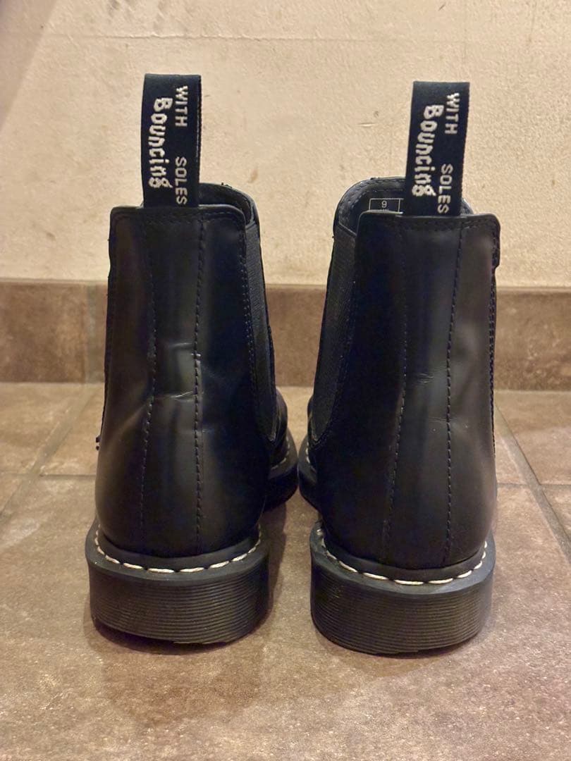 Dr.Martens ホワイトステッチ　チェルシーブーツ