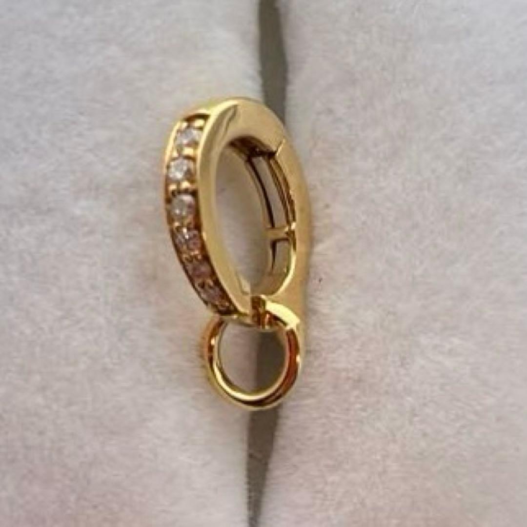 GSTV K18YG ダイヤモンド　0.05ct 開閉式　バチカン