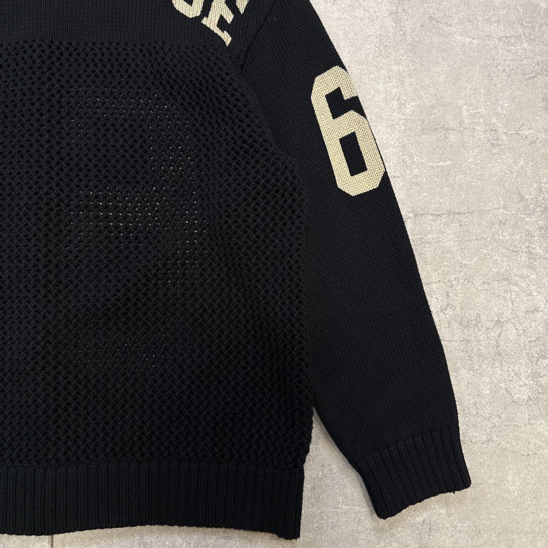 WOKE EDGE ウォークエッジ ニット M ナンバリング 黒 かつきくん着用