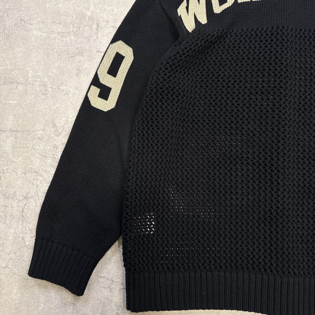 WOKE EDGE ウォークエッジ ニット M ナンバリング 黒 かつきくん着用