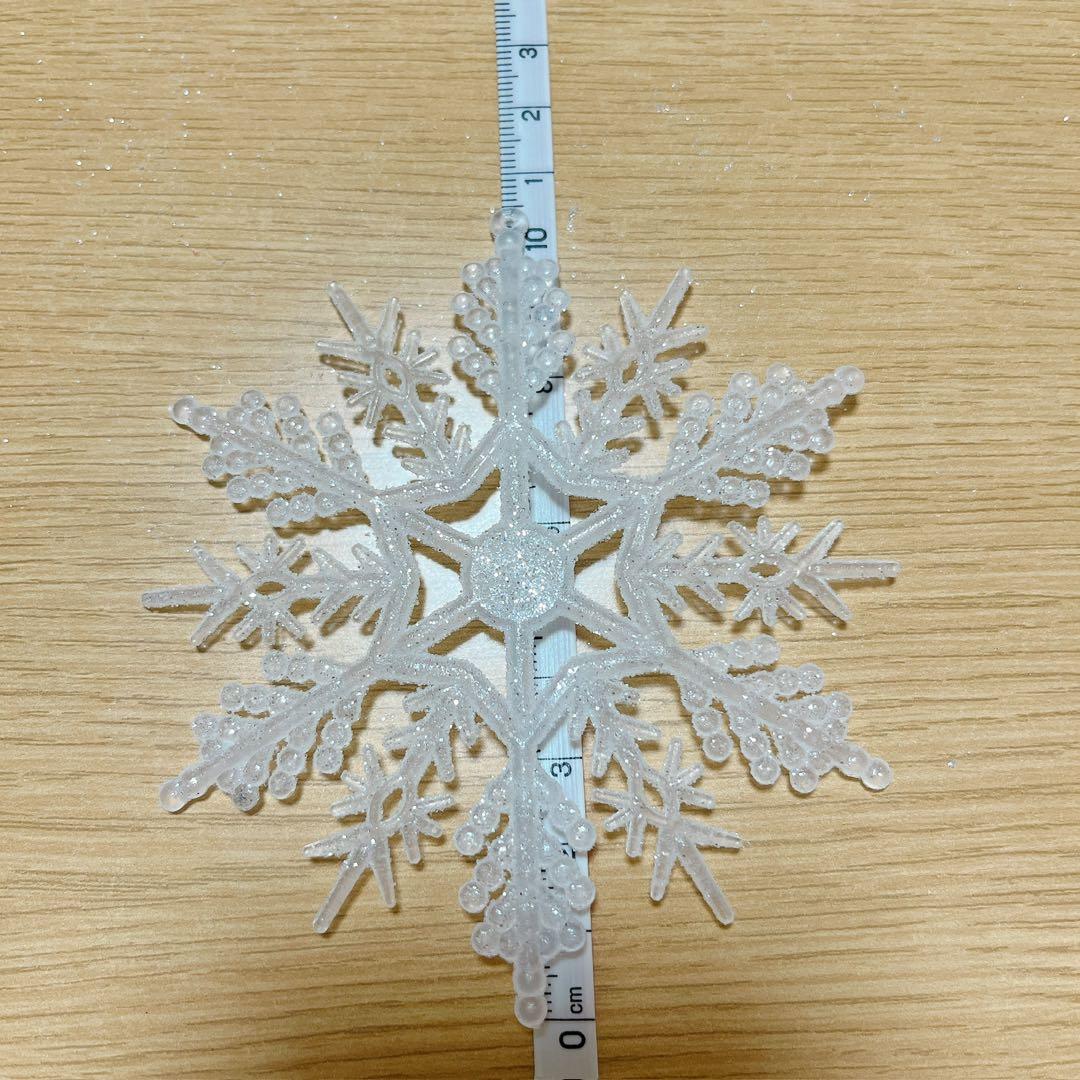NALER オーナメント 雪の結晶 24個 直径約10.5cm