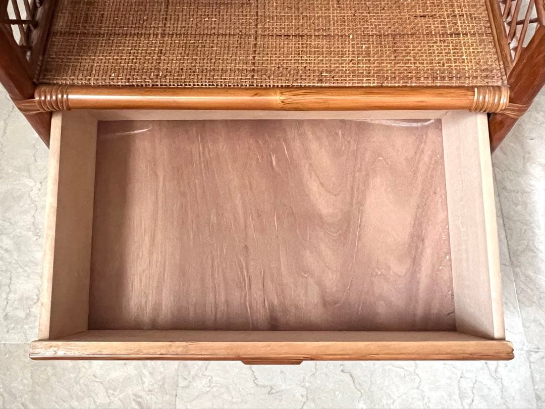 昭和レトロ 古家具 アーチ型 ラタンラック シェルフ 飾り棚 ディスプレイラック