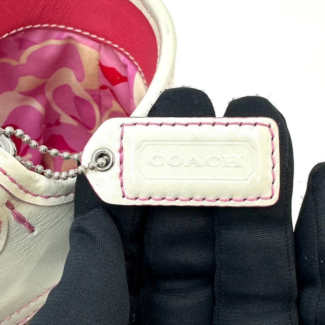 COACH コーチ ソーホー かごバッグ フラワーモチーフ 内側シグネチャー