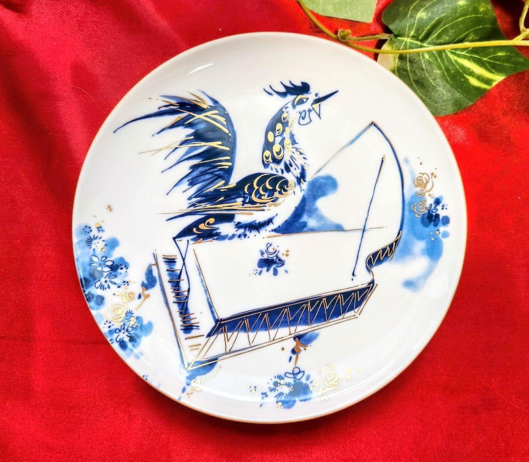 Meissen【美品箱栞付】2005年イヤープレート陽気なピアノ鶏　飾り皿　干支