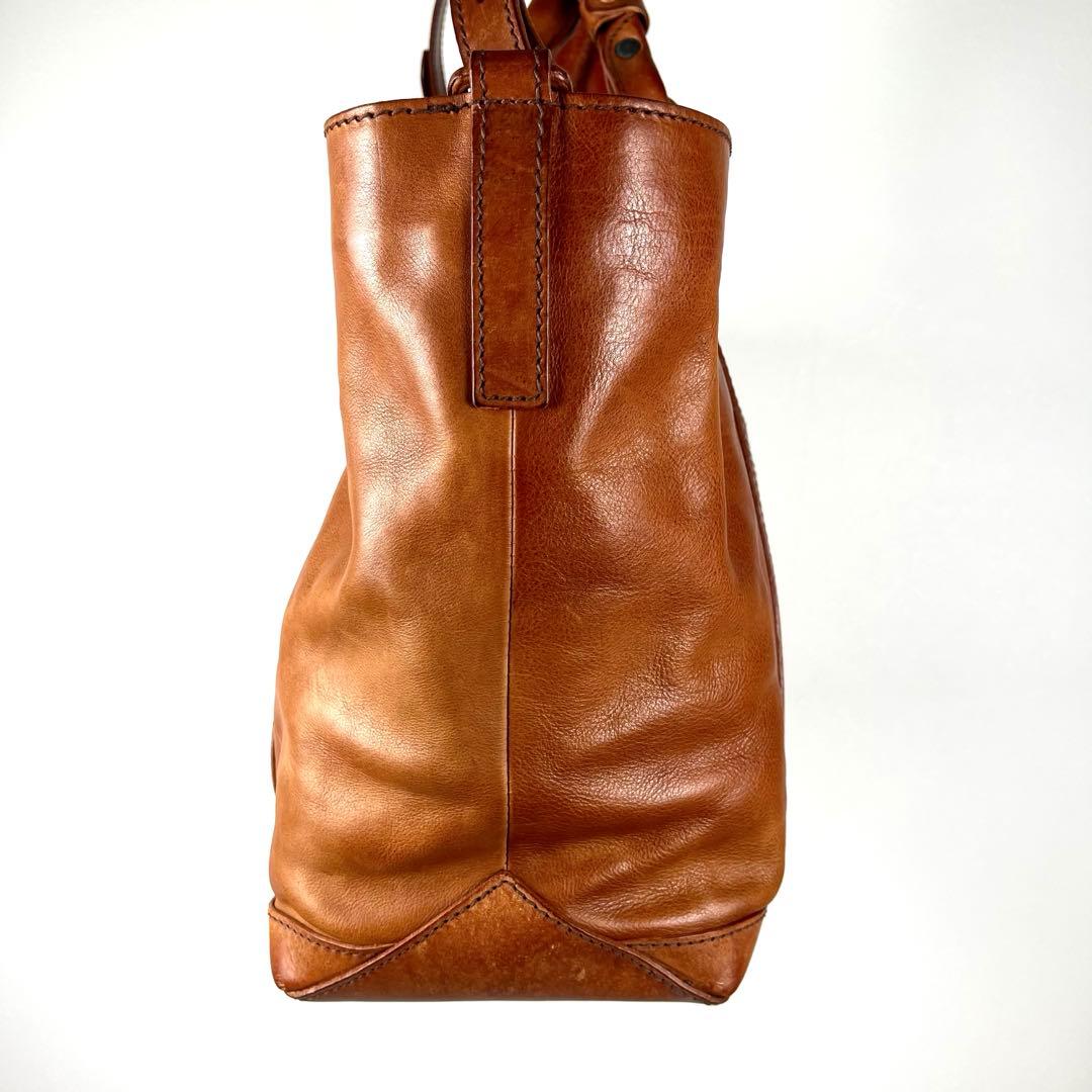 ゲンテン　ショルダーバッグ　2way トート　オールレザー　大容量　ビジネス