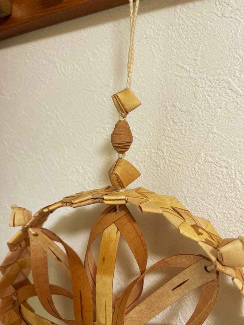 ロシアSvetlana作　白樺オーナメント　鈴付き