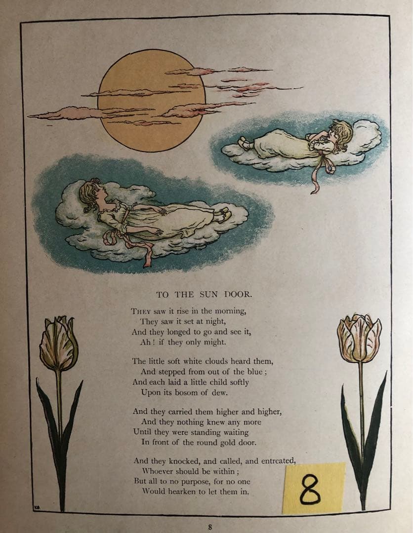 1885年に出版された ケイト・グリーナウェイの 多色版画で製作された絵本