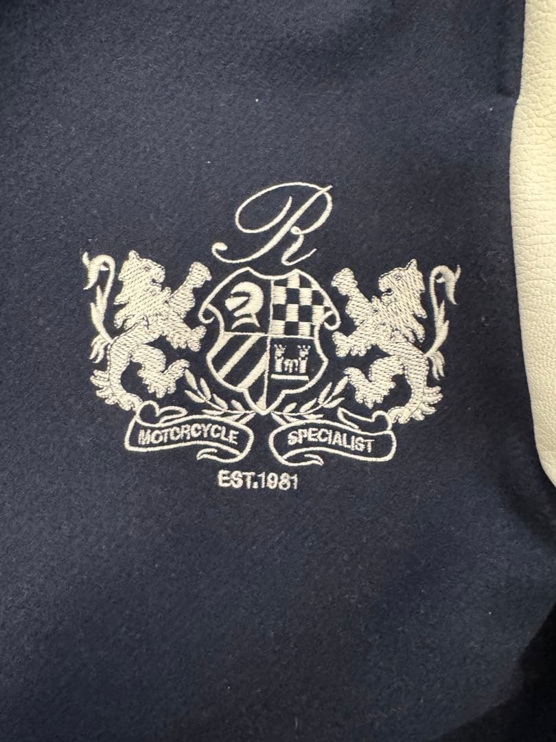 Replay スタジャン ネイビー/ホワイト