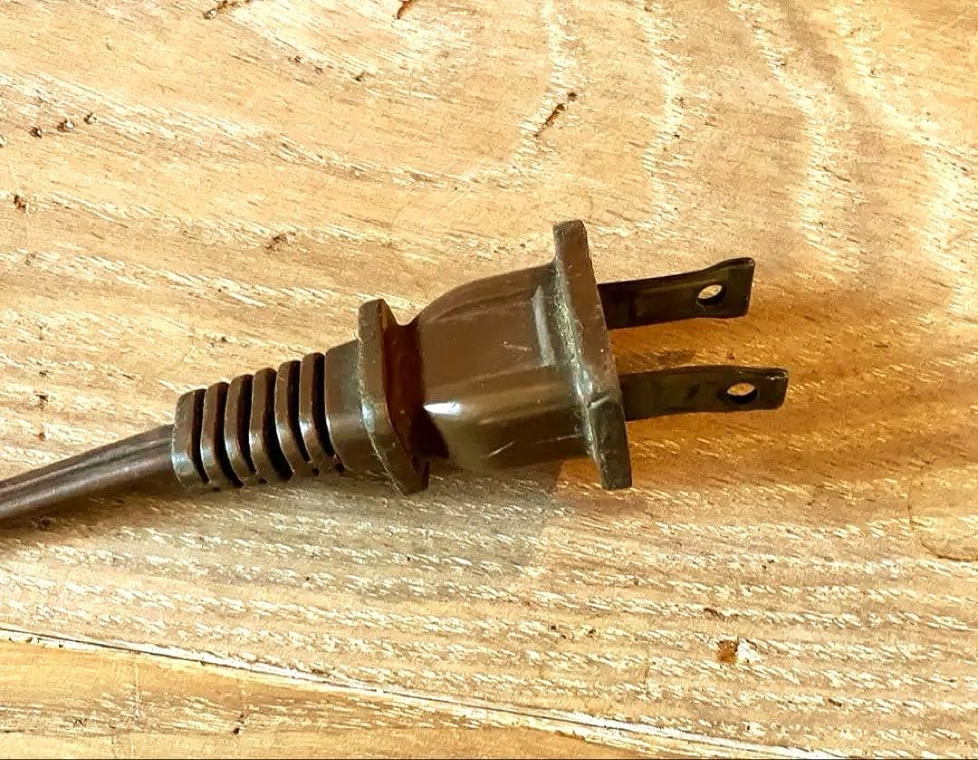 DEMODE購入 ヴィンテージ フロアランプ 真鍮×木製 アンティーク シェード