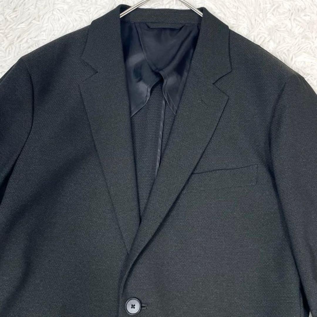 美品✨デサント スーツ セットアップ ロゴボタン 春夏 背抜き 本切羽 グレーL