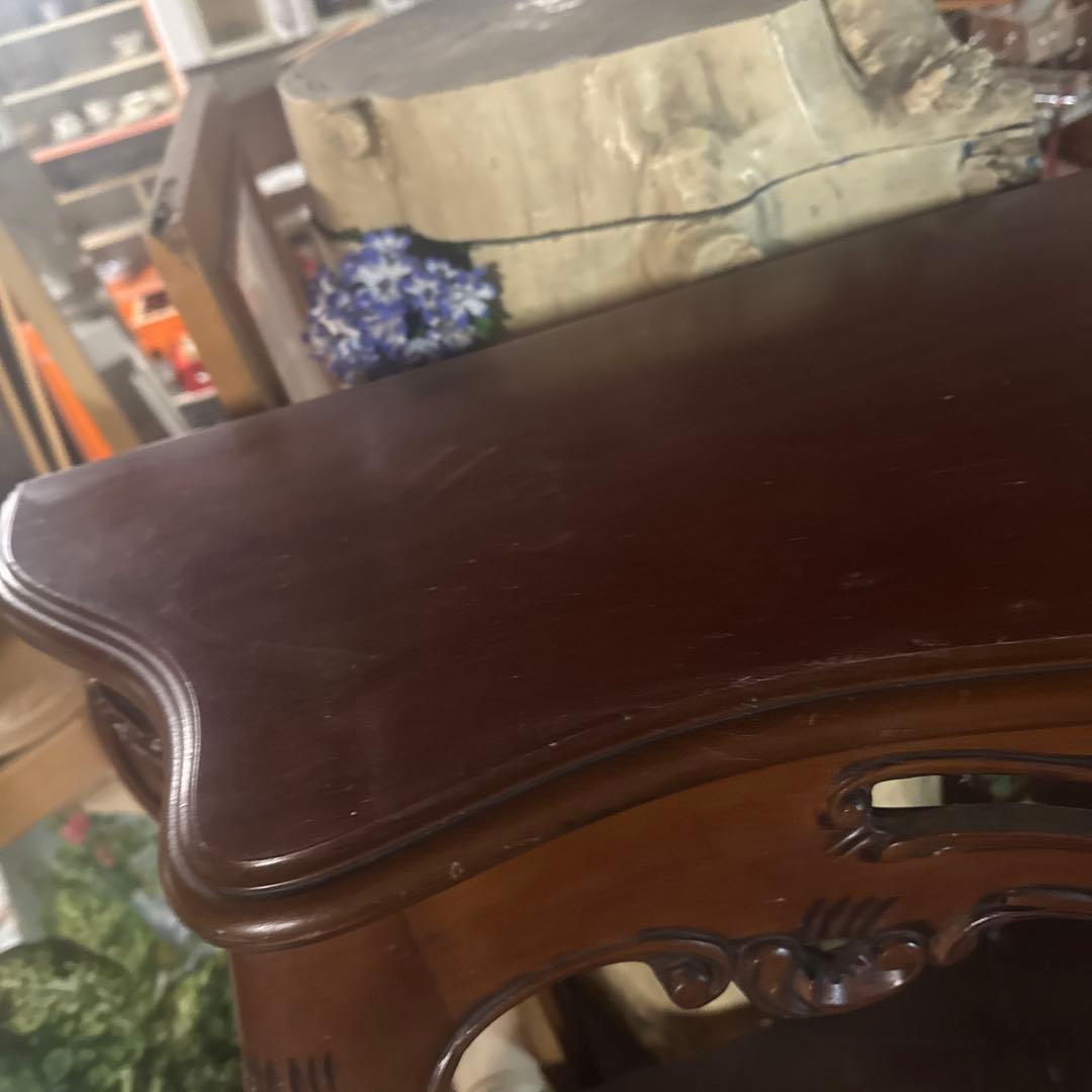 アンティーク　コンソールテーブル　マホガニー