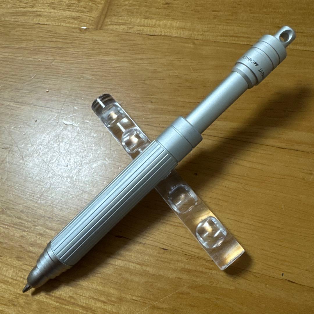 廃盤 TOMBOW トンボ鉛筆 XPA ボールペン 伸縮式 シルバー 箱付き