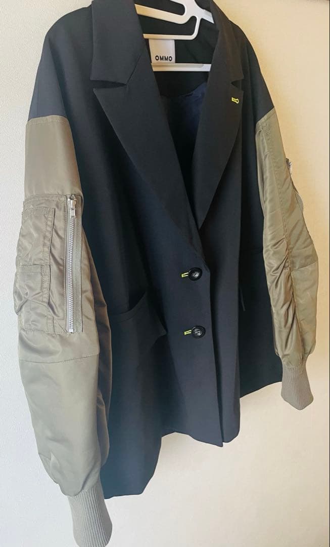 ジャケット・アウター OMMO MA-1 DOCKING WOOL JK